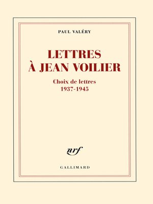 cover image of Lettres à Jean Voilier